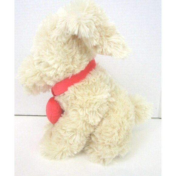 Chrisha Playful Plush 11” Puppy Dog I Love You Heart Collar Stuffed Animal - Picture 2 of 7